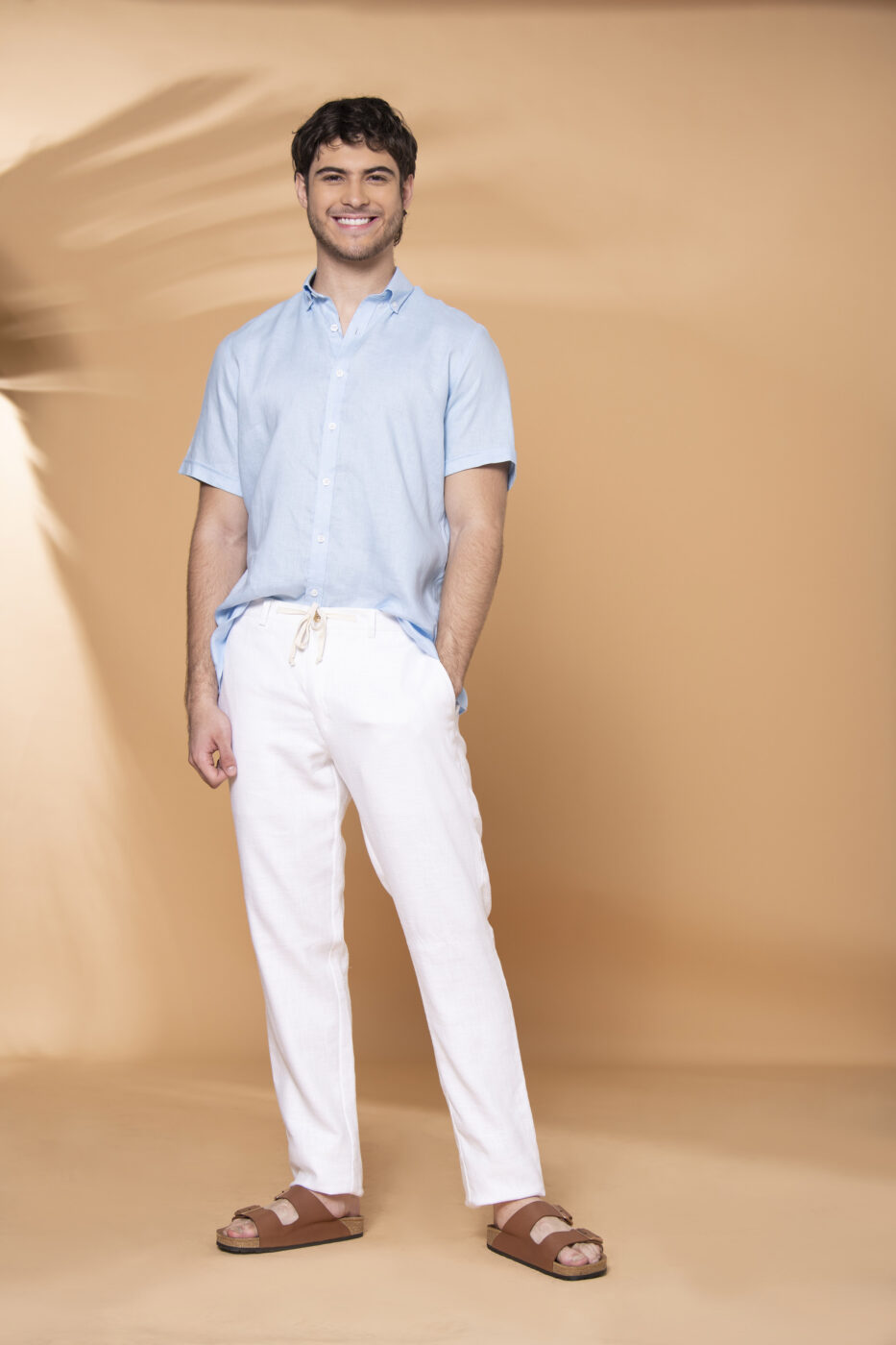 Pantalón Portofino Lino Marfil - SKU 701250133