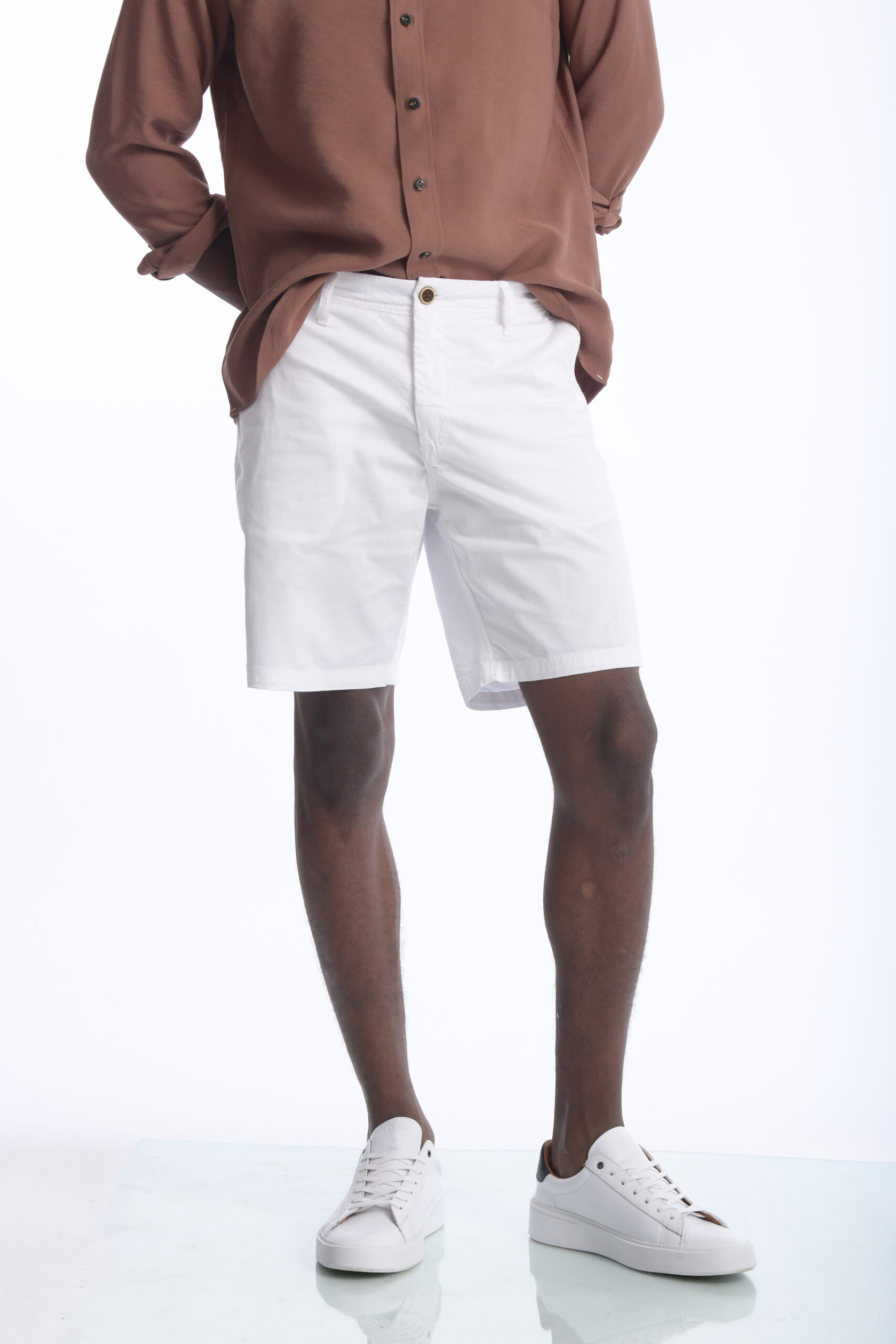 Bermuda Chino Dril Blanco - Imagen 5