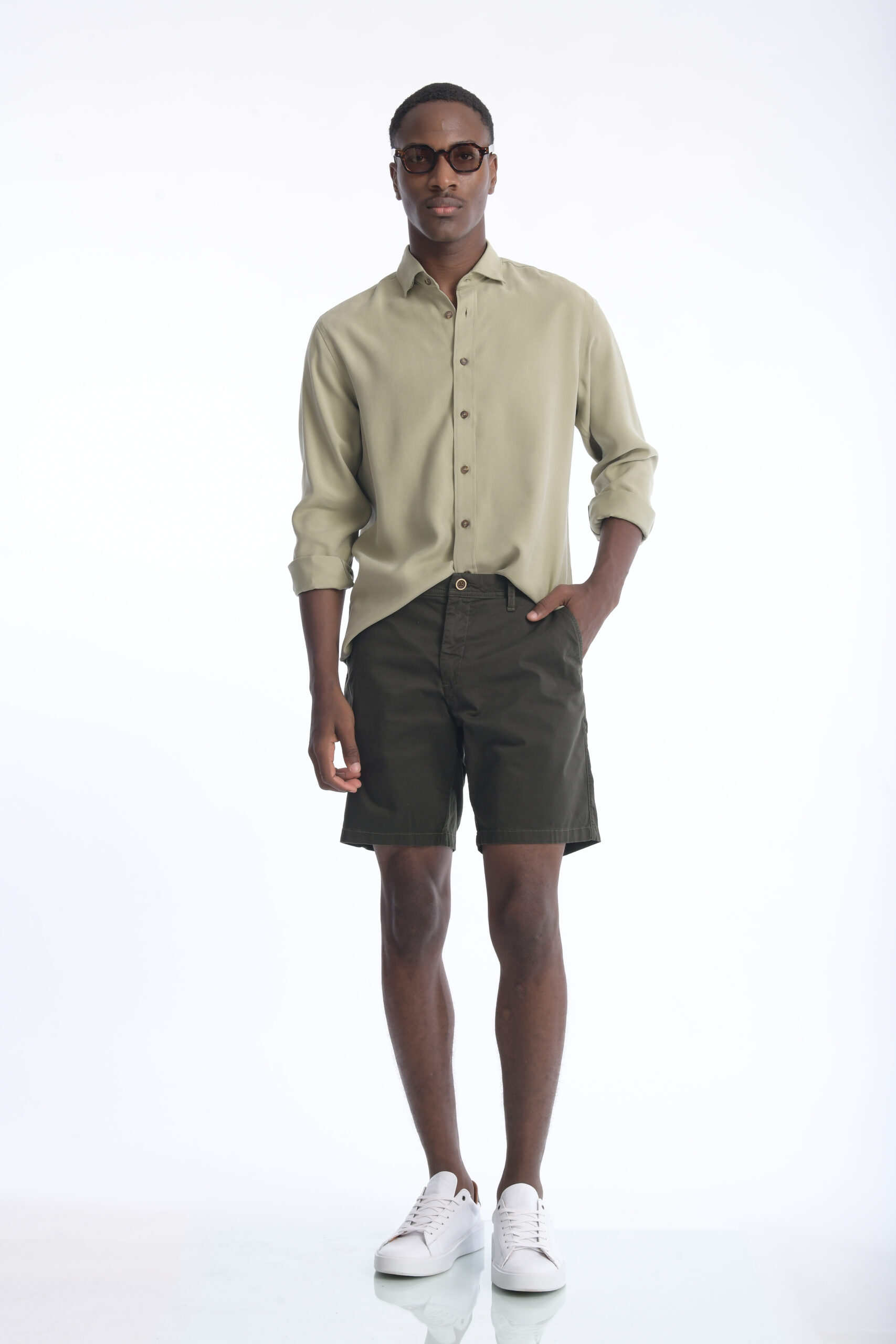 Camisa Cefiro Oliva - Imagen 5