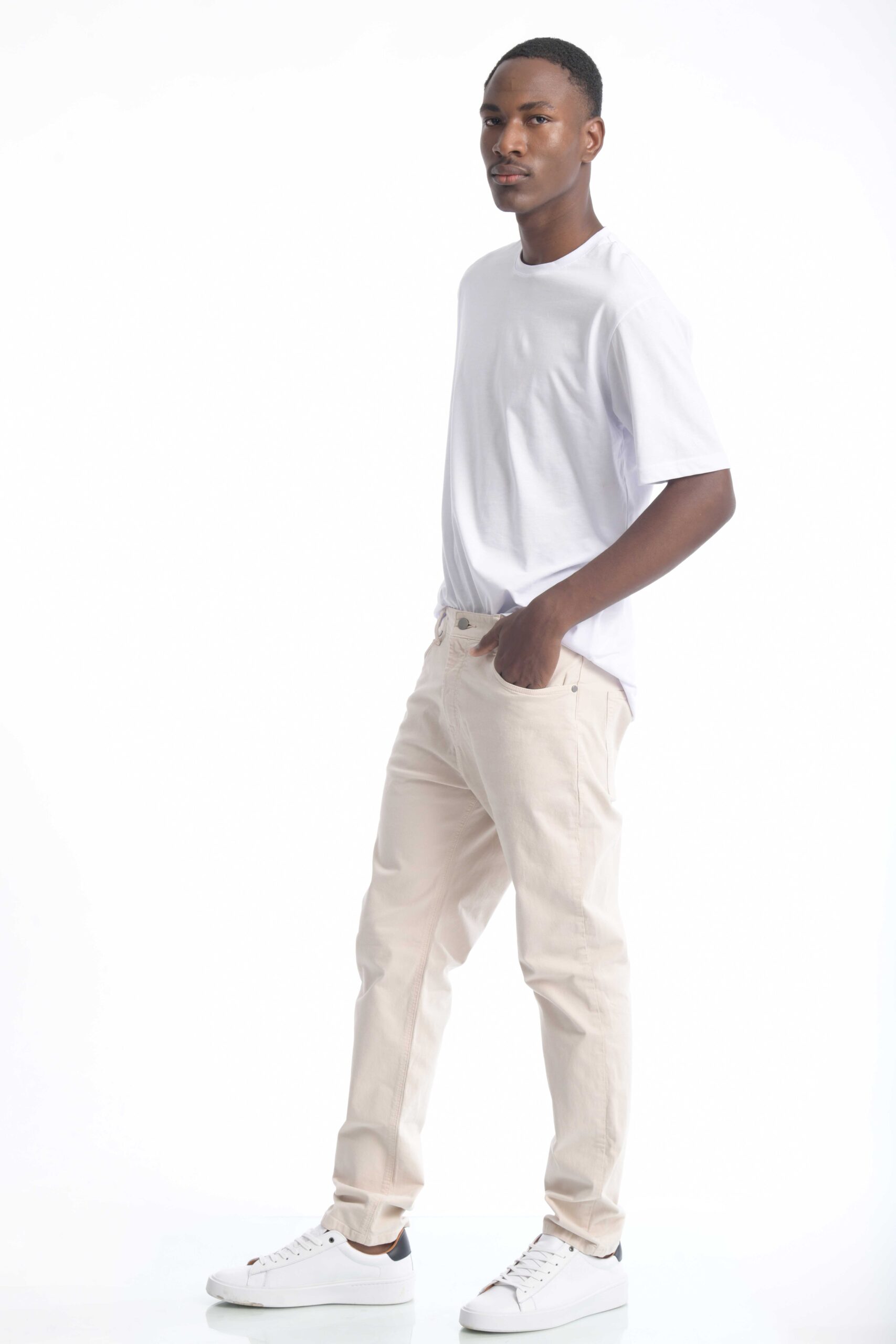 Pantalón Classic Dril 5 Bolsillos Tiza - Imagen 7