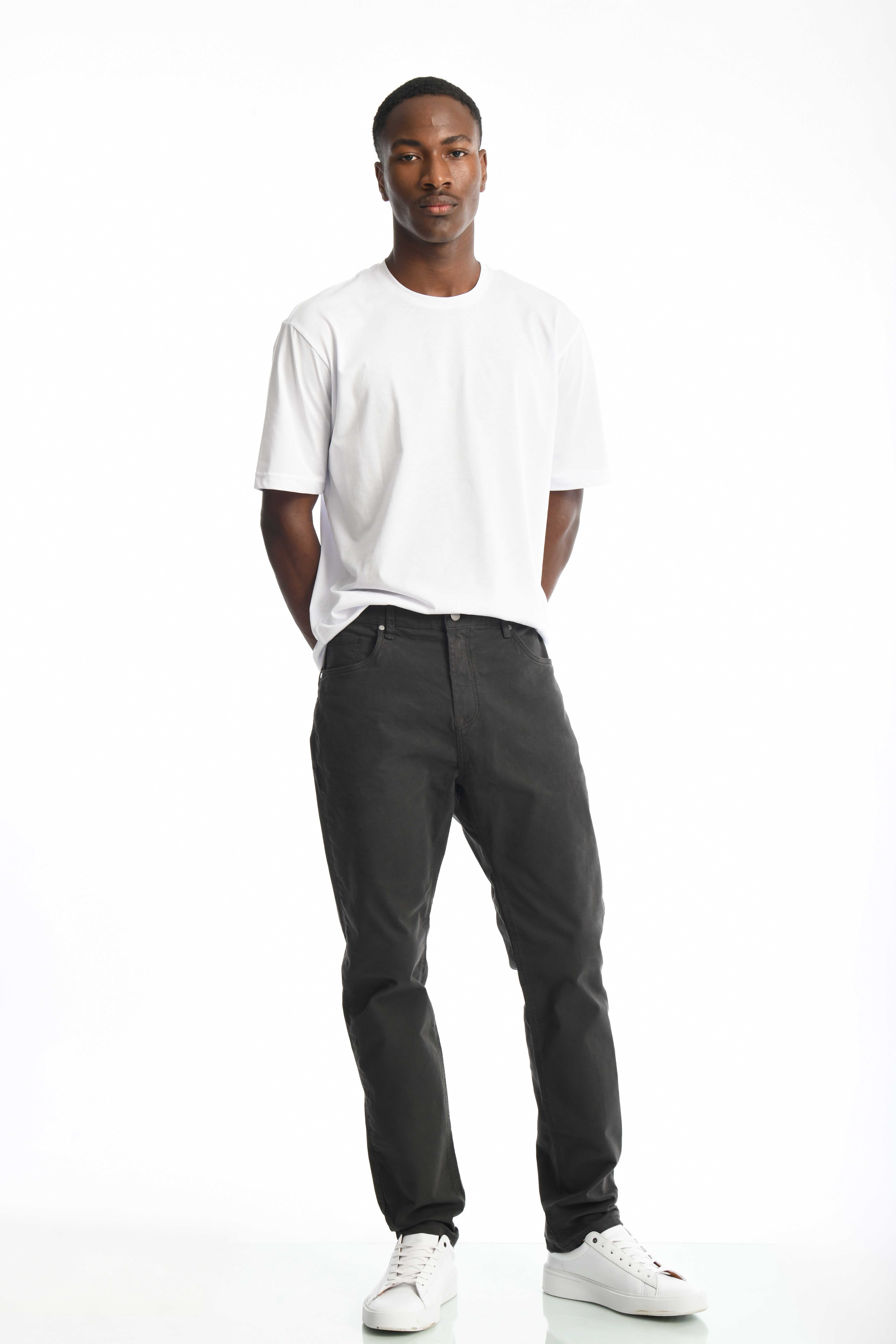 Pantalón Classic Dril 5 Bolsillos Gris Oscuro