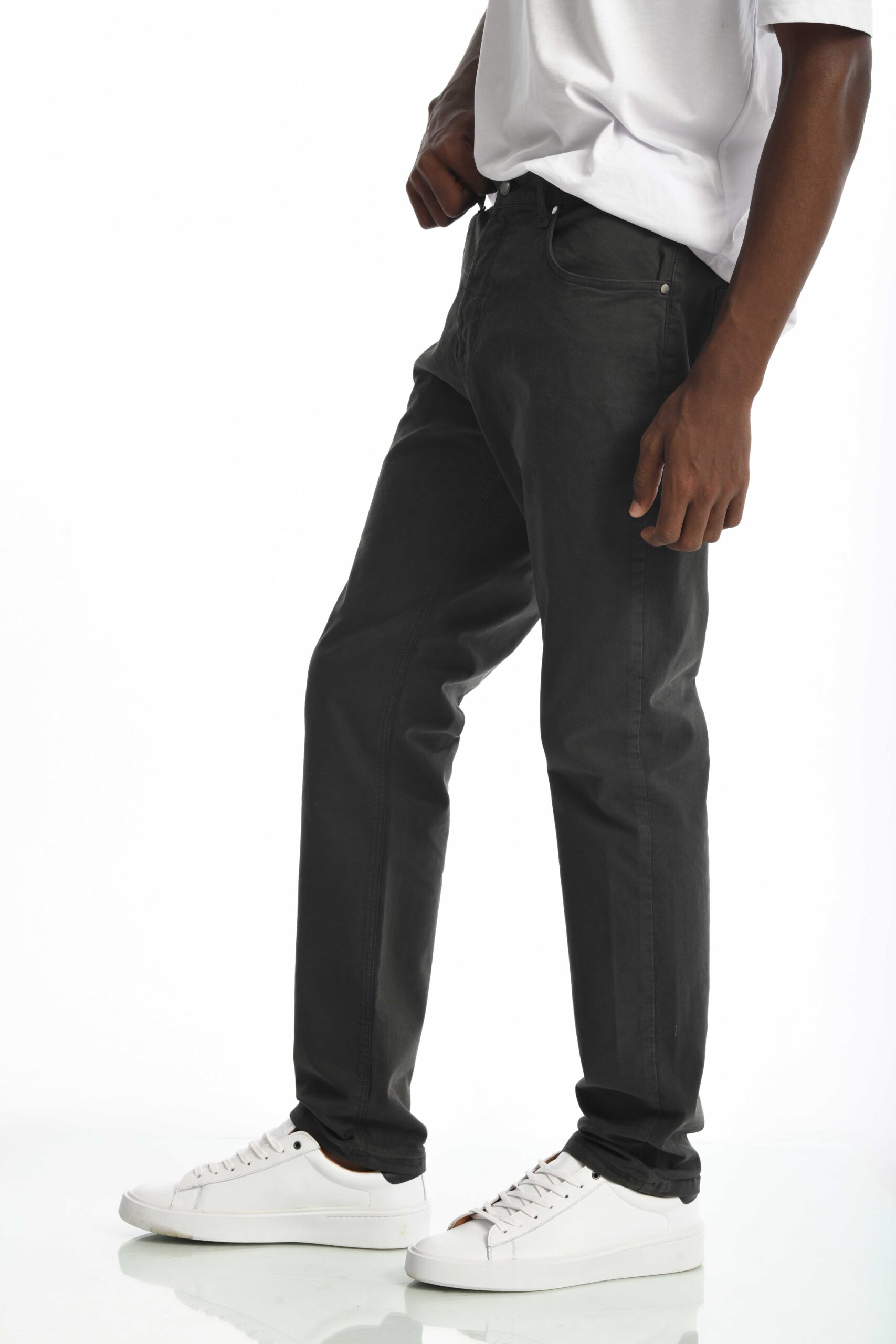 Pantalón Classic Dril 5 Bolsillos Gris Oscuro - Imagen 6