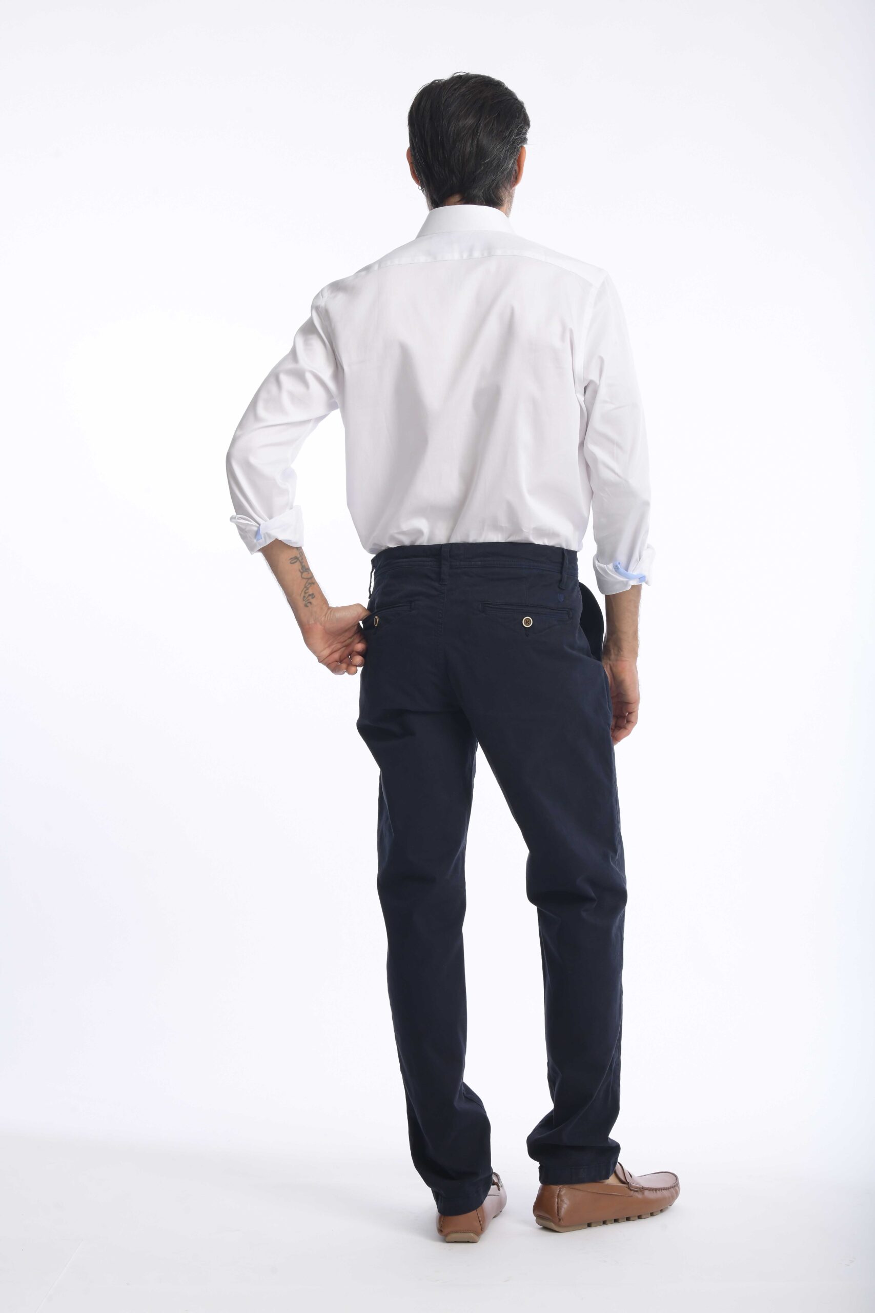 Pantalón Chino Dril Azul Petroleo - Imagen 2