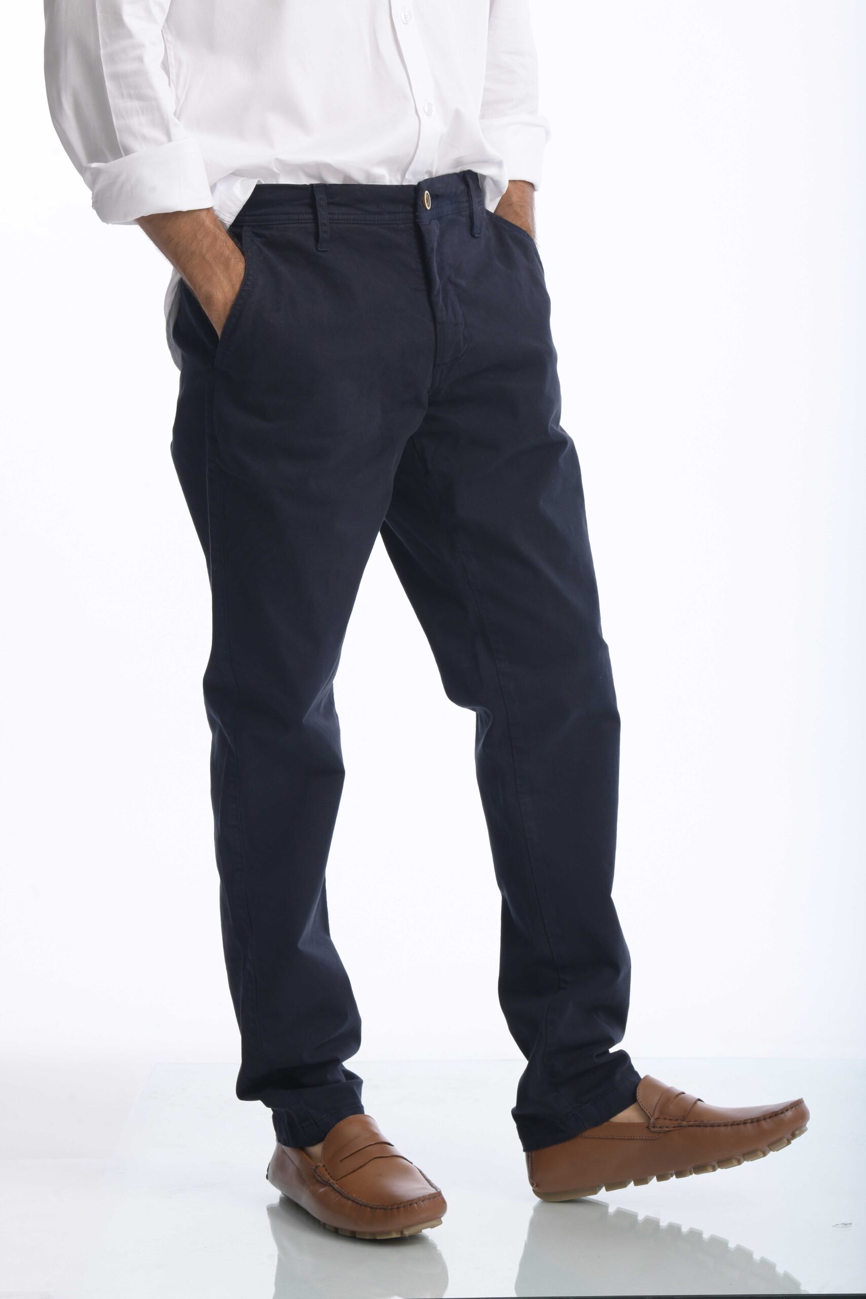 Pantalón Chino Dril Azul Petroleo - Imagen 6