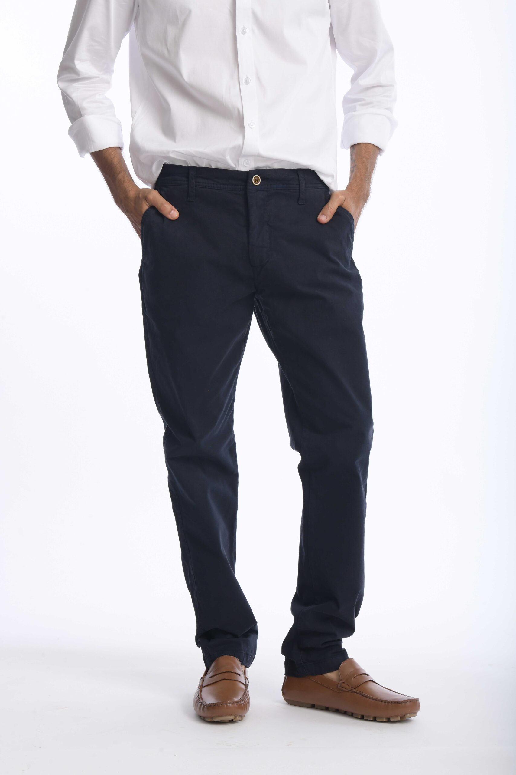 Pantalón Chino Dril Azul Petroleo - Imagen 5