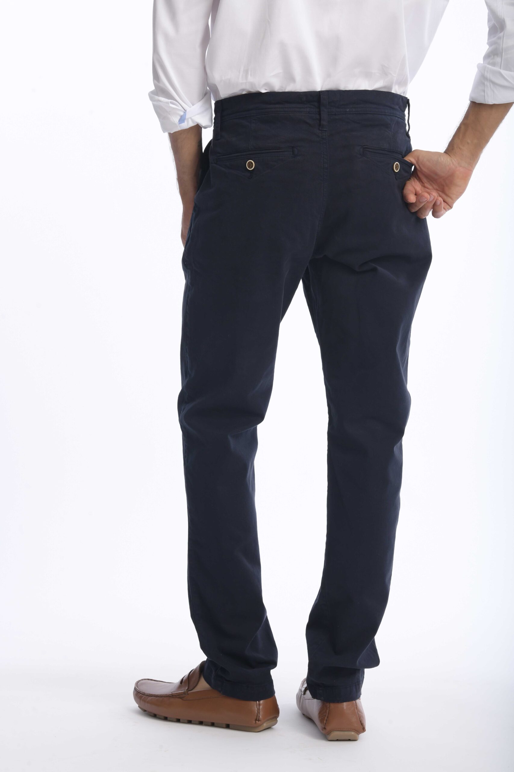 Pantalón Chino Dril Azul Petroleo - Imagen 4