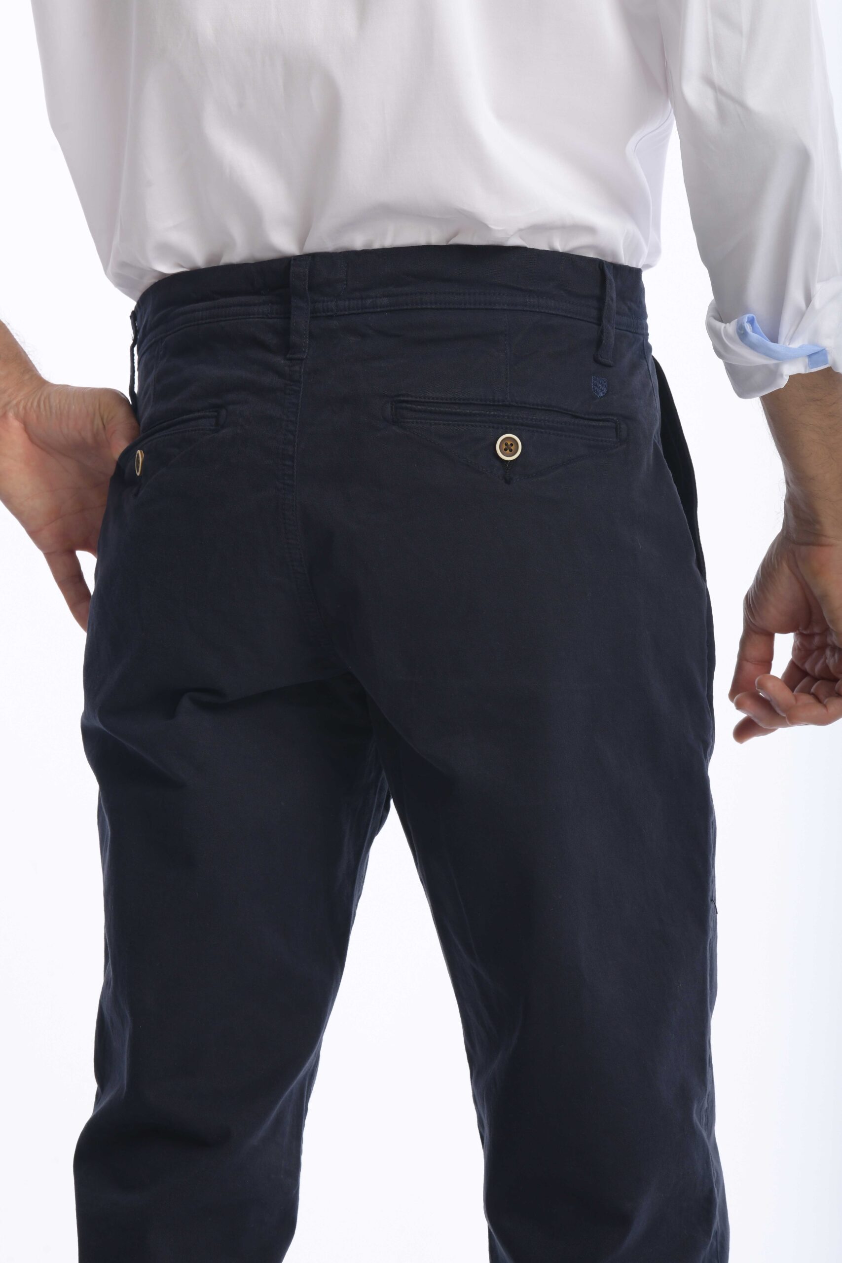 Pantalón Chino Dril Azul Petroleo - Imagen 3