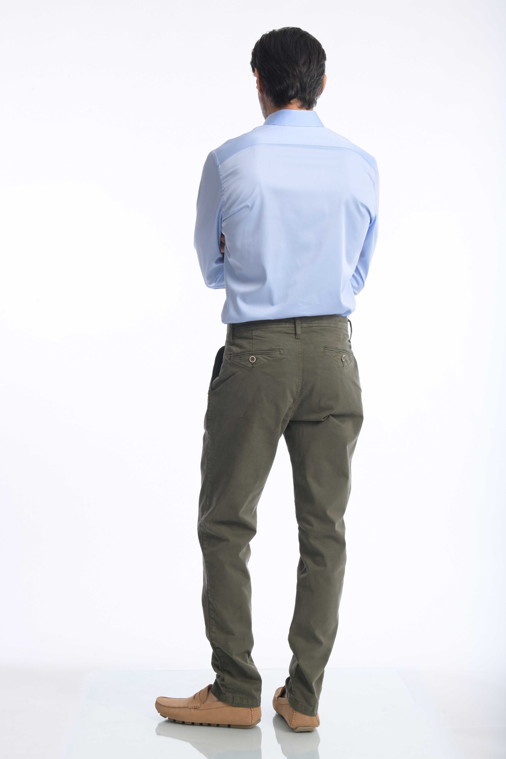 Pantalón Chino Dril Verde Militar - Imagen 2