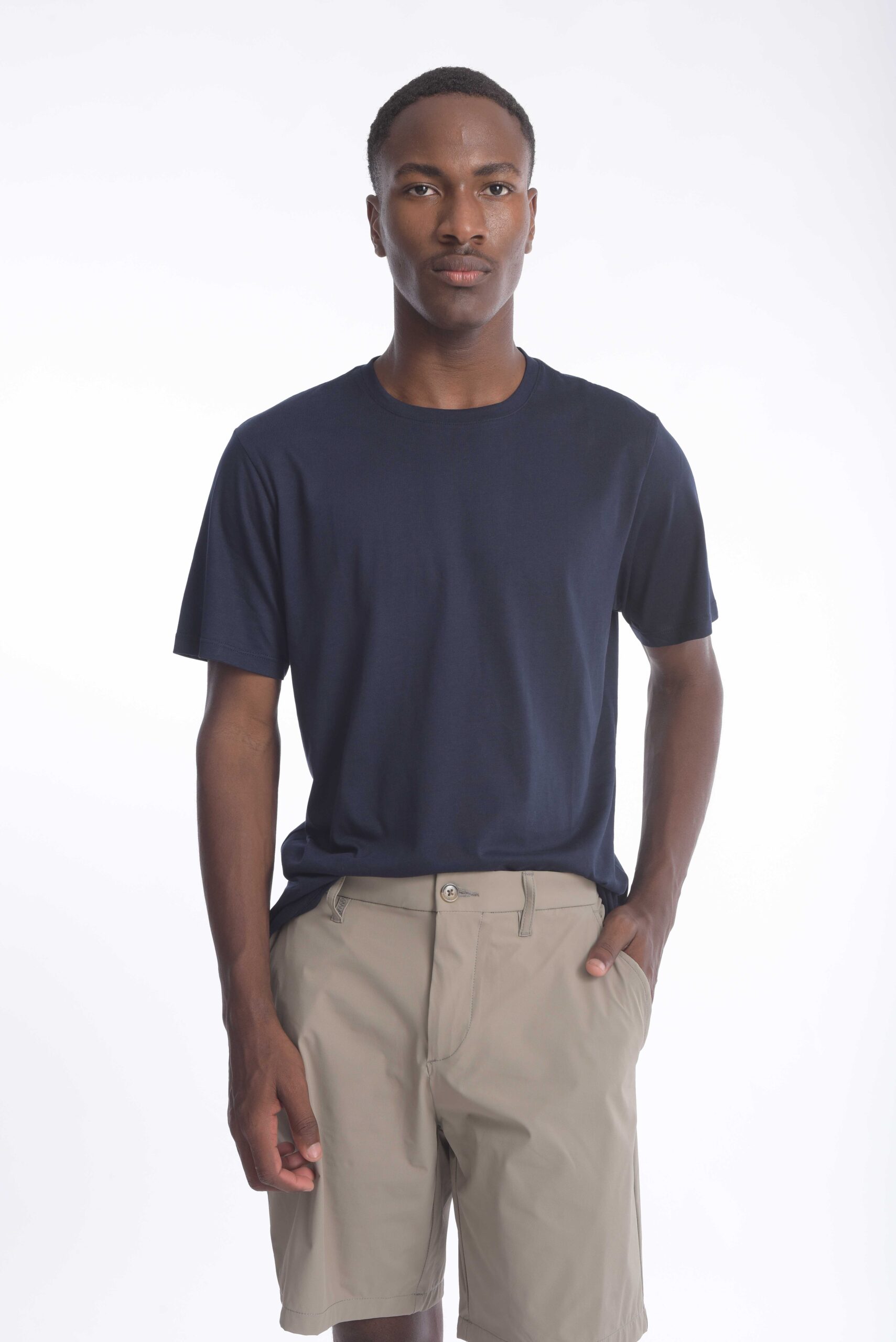 T-shirt Slim Fit 100% Algodón Azul Navy